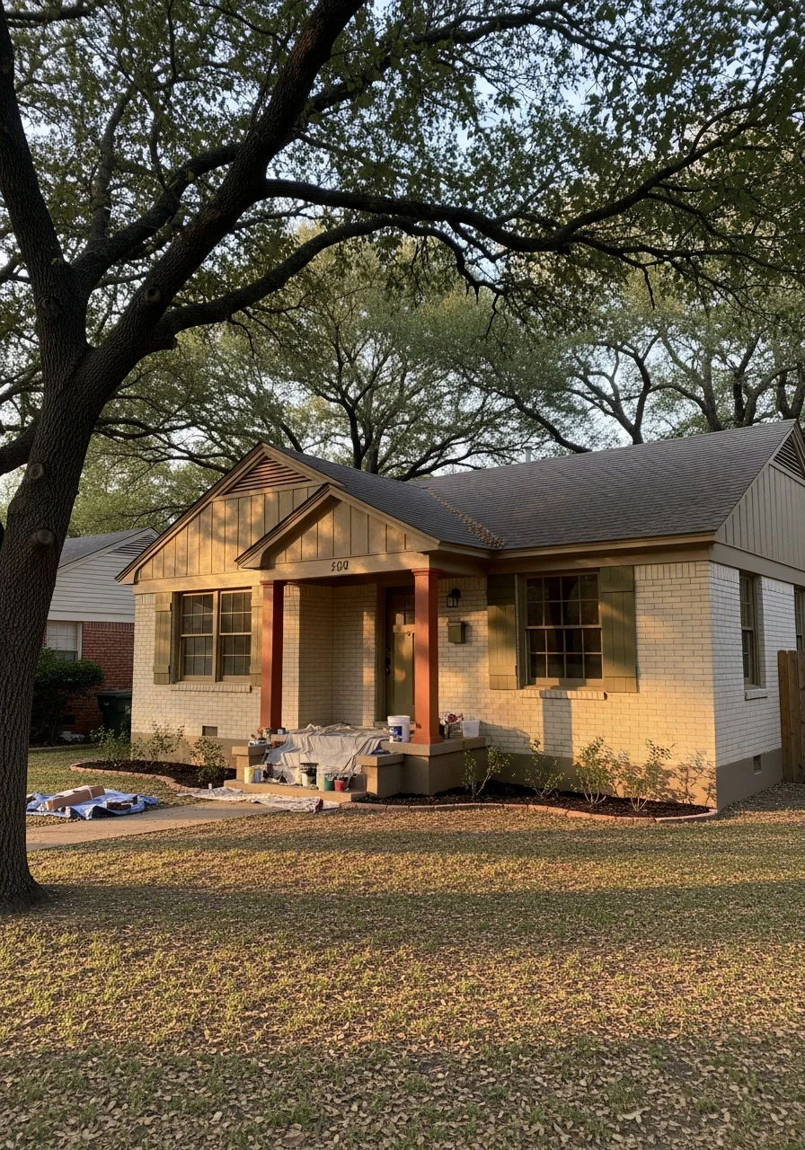 Rosedale property showing mid-century home style and tree-lined neighborhood character.
